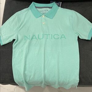Nautica Men's Light Green Polo Shirt